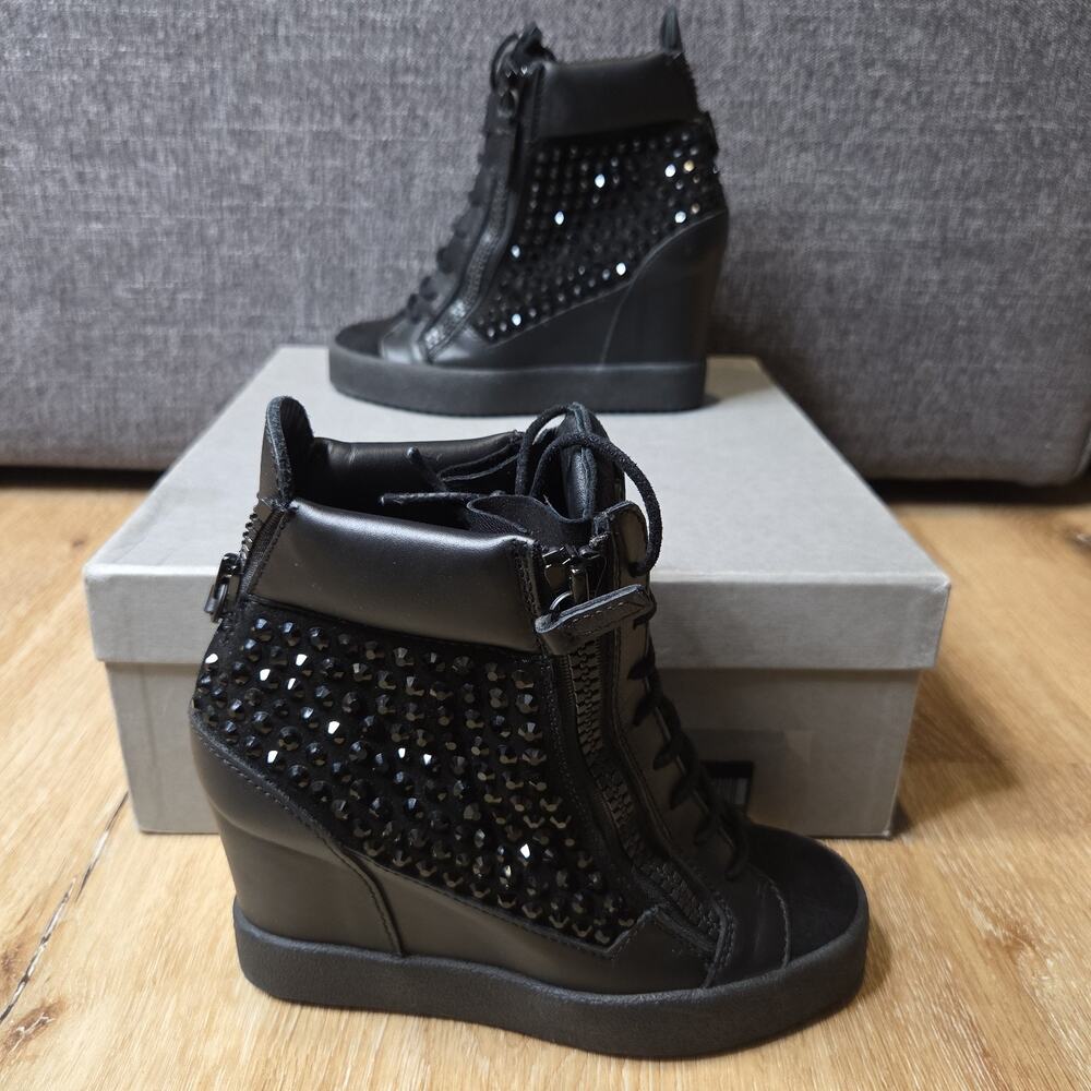 Giuseppe Zanotti Black Lamay Lorenz Camoscio Women’s EU 35/US 5